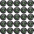 200 Mini Black Survival Compasses - Essential Outdoor Gear