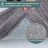 Gray Memory Foam Dog Crate Pad, 48x30 Inch, Soft Flannel Washable Anti-Slip Puppy Sleeping Mat, Grey