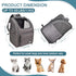 Backpack Backpack (4-Grey) Jespet Pet Carrier for Small Dog, Puppy, Soft Carrier Ideal for Traveling, Hiking, Walking