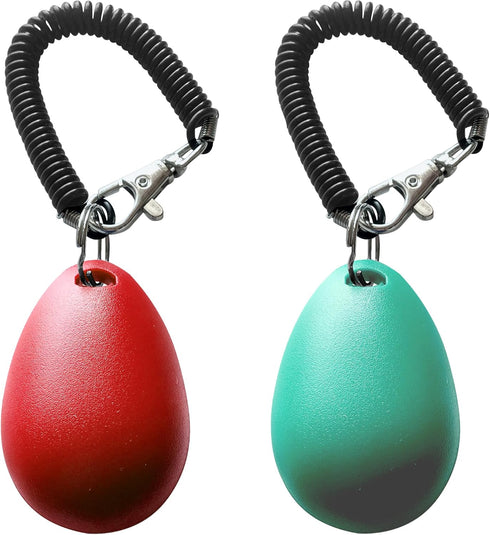 Pet Training Clicker with Wrist Strap - Dog Training Clickers, New Red and Bluegreen