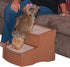 Pet Gear Easy Step II Pet Stairs, 2 Steps for Cats/Dogs Up to 75 lbs, Portable, Washable Carpet Tread, Light Cocoa