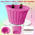 Kid's Adjustable Bicycle Basket Streamers Set, Front Handlebar Kit with Colorful Streamers, Bell, Windmill for Girls