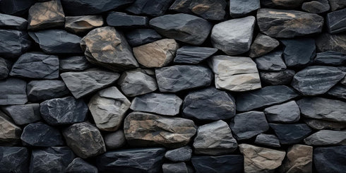 Underwater Stone Aquarium Background, Rock Wall Nature Landscape Fish Tank Decor, Polyester Fabric with 6 EVA
