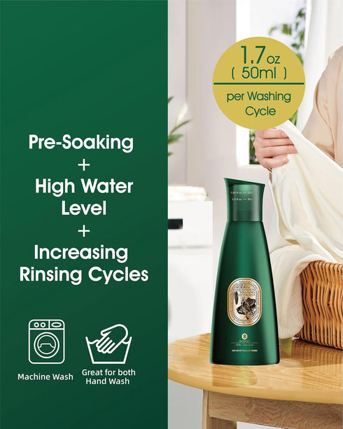 6-in-1 90% 27 oz, 32 Pet Hair Remover for Laundry, Dog Laundry Detergent Concentrate (Non-Dissolving), Repels Up