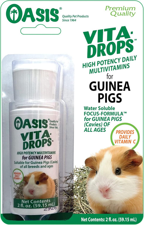 OASIS #80061 Guinea Pig Vita Drop, 2-Ounce Supplement