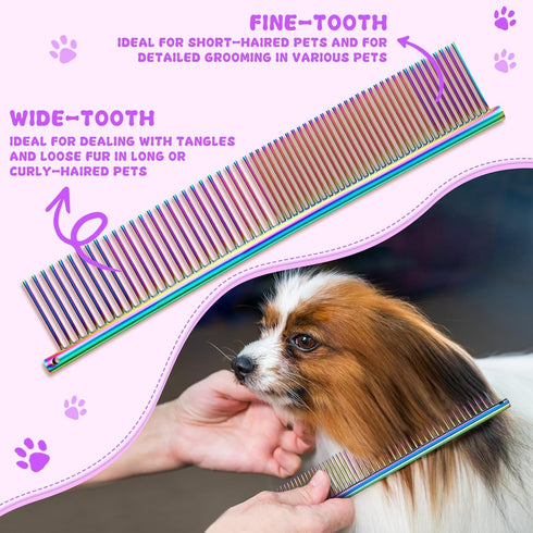 Set, 7 Inch/8 Inch Professional Dog Grooming Scissors Pet Grooming Scissors Chunkers Shears for Dog, Curved Dog