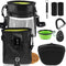 JIURUN Dog Treat Pouch: Training Treat Pouch with Clicker, Whistle, Collapsible Bowl, 2 Poop Bags