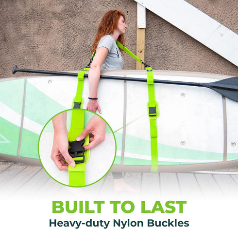 Gradient Fitness Shoulder Strap for Kayak/Paddle Board/Surfboard | Hands-Free Carrying Strap