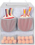 VISEMAN Ping Pong Storage Rack, Wall Mount Organizer for 4 Paddles and Balls
