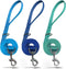 azuza 3 Pack Nylon Dog Leashes - Strong & Durable Basic Style Leash for Large Dogs, Royal Blue/Blue/Green