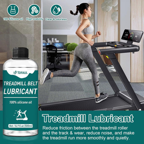 1DFAUL 500ml Treadmill Oil Belt Lubricant, Silicone Treadmill Lubricant for Belt High Temperature Resistance, Reduces