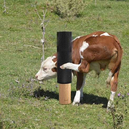 2 pcs Horse Cattle Scratchers, Soft Massage Brush Kit for Equine Bovine, Itch Relief Pad