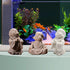 3 Pack Aquarium Ornaments, Mini Buddha Statue Sculpture Decoration for Fish Tank