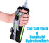 LERMX Quick Grip Chill Handheld Soft Flask Water Bottle - 17 oz Hydration Pack in Black