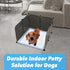 Skywin Dog Pad Holder Tray for 24” x 24” Pads with Litter Box Enclosure - Easy Clean Indoor Dog Potty Tray