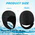 Jecery 2 Pcs Neoprene Diving Hood - Thermal Wetsuit Hood Cap Swim Caps with Chin Straps for Men Women