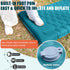 Inflatable Camping Sleeping Pad with Pillow, 4 Inch Thickness Sleeping Mat with Built-in Pump
