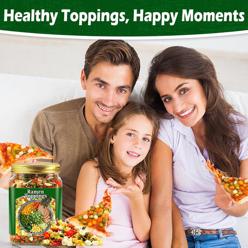 8oz 9 Dried Ramen Toppings, Dehydrated Vegetables for Instant Noodles & Miso Soup, Plant-Based Add-Ins for Chicken