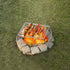 REDCAMP 17" Large Folding Campfire Grill - Heavy Duty Stainless Steel for Outdoor Cooking