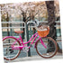 Zerodeko Wicker Woven Bike Basket Sturdy Front Handlebar Pannier with Belt for Pets Cats Dogs Weather-Resistant Willow