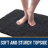 OLANLY Dog Door Mat for Muddy Paws, 36x24 Absorbent Non-Slip Washable Indoor Mat, Dark Grey