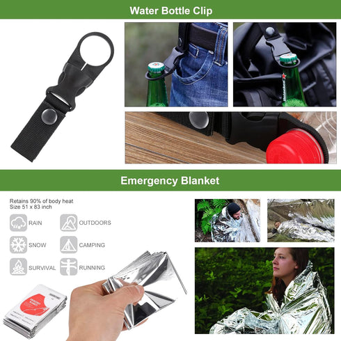 Gifts for Him Men Dad Christmas, Survival Kits and Emergency Gear for Camping Fishing Hunting