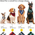 Dog Bandana 4 Pack, Premium Durable Soft Fabric, Buffalo Plaid Scarf for Small Dogs, Cats, Black, White, Red, Green,