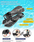 Ubekezele Women,4 1 Set Swimming,Snorkeling Snorkeling Gear for Adults Men in Snorkel with Panoramic View Diving Mask
