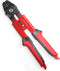 Heavy Duty Fishing Crimping Pliers, Stainless Steel Wire Rope Crimping Tool with Built-in Wire Cutters, 4 Sizes (Red)