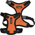 Voyager Step-in Lock Pet Harness - Adjustable All Weather Mesh Harness for Cats and Dogs, Orange/Black Trim, S
