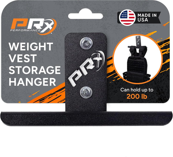 PRx Performance Wall-Mounted Heavy Duty Storage Hanger for Weight Vests, Tactical Gear, Backpacks, Body Armor Plate