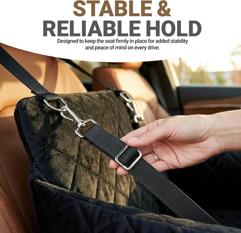 Otalar 35 lbs, Elevated Dog Car Seat for Small/Medium Dogs up to Memory Foam Pet Booster Seat with Detachable Washable