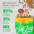 100% 16oz Get Joy Freeze Dried Raw Beef Meal, High Protein Grain Free, Dry Dog Food Meal Mixer and Topper