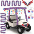 Daifunli 4th of July Patriotic Golf Cart Decorations Kit 250th Anniversary Star String