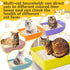 5 Pcs Kitten Small Litter Box Set, Open Cat Litter Box with 5 Scooper, Portable Litter Box for Small Pet, 12.6 x 8.7 x