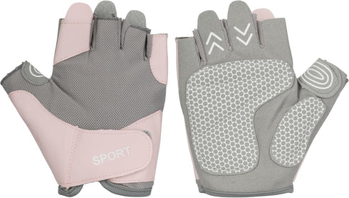 KorhLeoh Workout Gloves for Women Breathable Exercise Gloves for Weight Lifting Gym Training Cycling with Grip Cushion