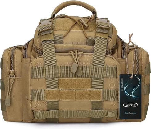 G4Free Sport Outdoor Waist Pack Tactical Sling Bag, Hiking Fanny Pack for Fishing Tackles