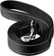 6ft Dog Leash for Small Medium Large Dogs, One-Sided Reflective Nylon with Padded Handle (Black)