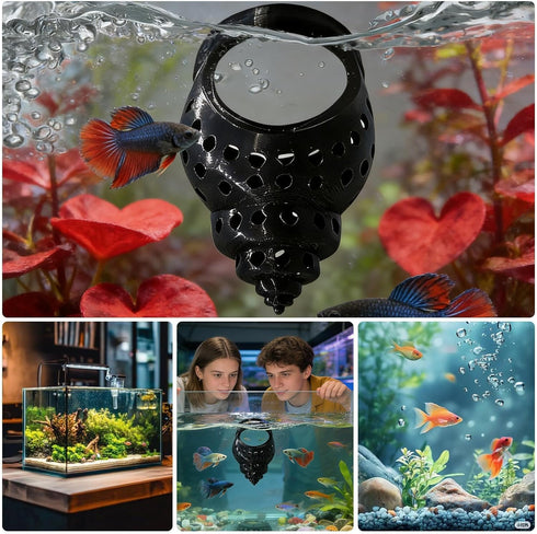 Generic Betta Bed Shrimp Cave Resting Spot - Wide Range of Usage Betta Bed | Floating Fish Tank Decoration