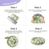Lesure Round Cat Bed, Donut Small Dog Bed with Jacquard Shaggy Plush & Anti-Slip Bottom - Green 20 Inch