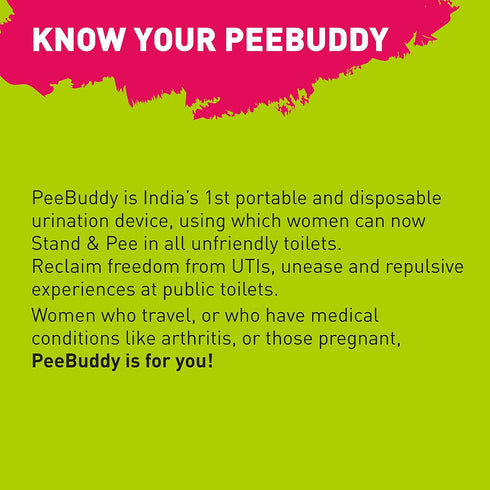 PeeBuddy 40 Funnels Portable Female Urination Device | Disposable Urinal Funnel for Travel, Camping, Hiking, Outdoor