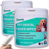 Pet Dental Finger Wipes for Dogs & Cats Dog Tooth Wipes &