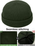 vidsel Thin Wool Fisherman Beanie Hat for Men Women, Fall Winter Short Knit Cuffed Fashion Cap