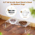 Additional Glass Bowl for The Feoyoho Feeders - Replacement Pet Glass Bowl, 34 oz, Dishwasher Safe