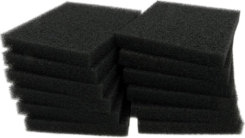 ALEGI Aquarium Bio Sponge Filter Media, 12 Pack, 6.28 x 5.5 x 0.78 Inch Filter Foam Pad
