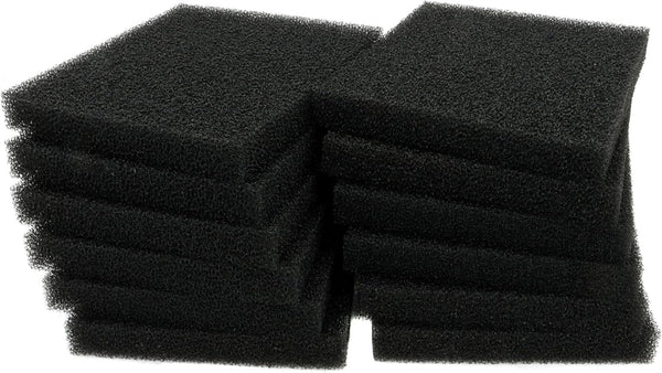 ALEGI Aquarium Bio Sponge Filter Media, 12 Pack, 6.28 x 5.5 x 0.78 Inch Filter Foam Pad