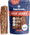 Pawstruck Premium Beef Jerky Dog Treat Chews, Large 10" Strips, Supports Hip & Joint Health, 15 Count