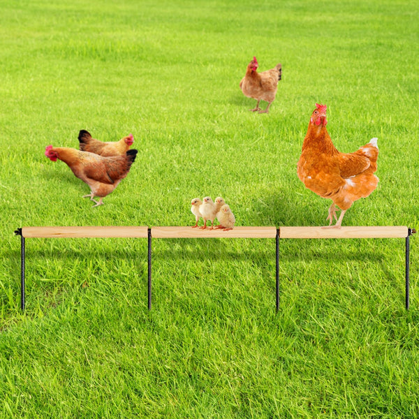 Chicken Toys,Extra Long Chicken Perch Toys,Woodern Chickens Roosts and Perches Stand Training