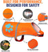 Reflective Dog Vest, Hi-Visibility Fluorescent Blaze Orange Vest to Protect Your Dog from Motorists & Hunting Accidents