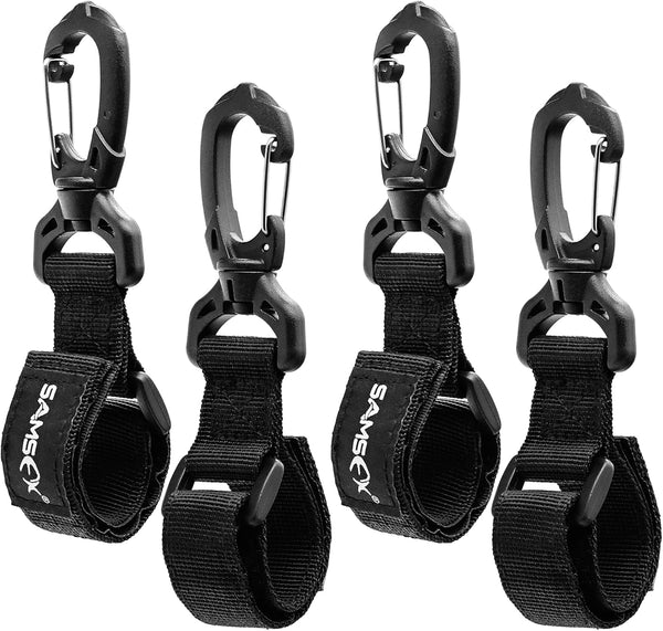 SAMSFX Adjustable Kayak Paddle Holder, Paddle Board Accessories, Inflatable Boat Paddle Storage, 4PCS Pack